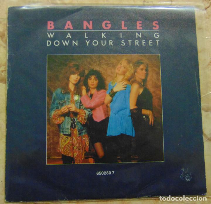Discos de vinilo: Bangles &ndash; Walking Down Your Street (Remix) - SINGLE PROMO 1987 - Foto 1