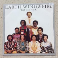 Discos de vinilo: EARTH WIND & FIRE ( LET ME TALK 2 VERSIONES ) 1980 - ITALY SINGLE45 CBS