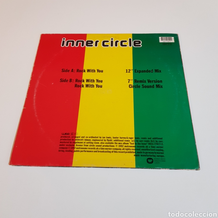 Discos de vinilo: INNER CIRCLE - ROCK WITH YOU 1992 MAXI SINGLE - Foto 2