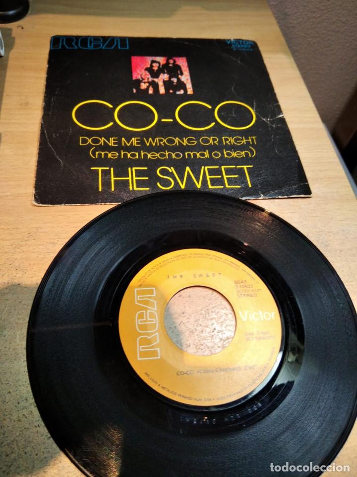 Discos de vinilo: THE SWEET - CO-CO / DONE ME WRONG OR RIGHT - SINGLE 1971 - Foto 1