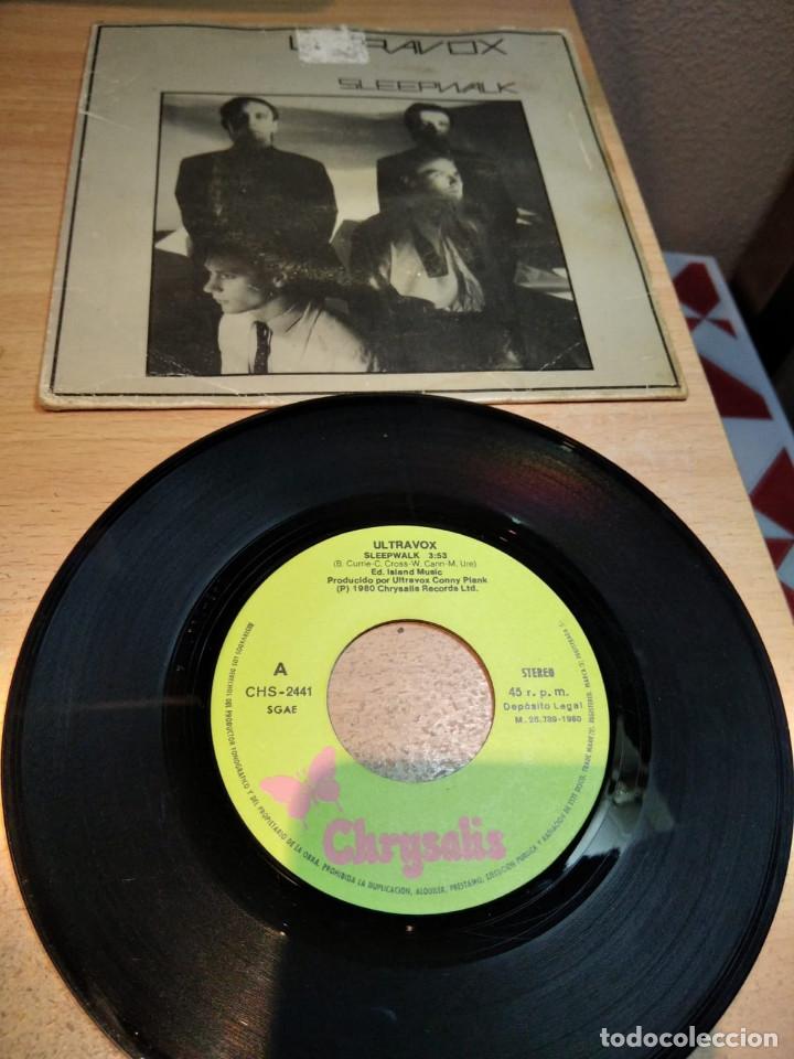 Discos de vinilo: ULTRAVOX -  SLEEPWALK / WAITING - SINGLE1980 - Foto 1