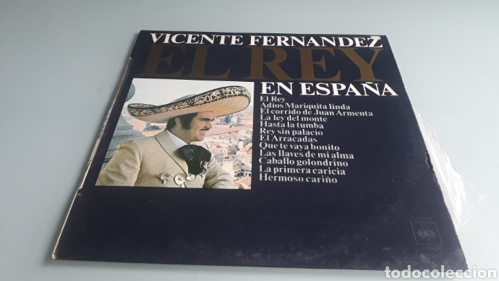 Discos de vinilo: Vicente Fern&aacute;ndez El rey en Espa&ntilde;a - Foto 1