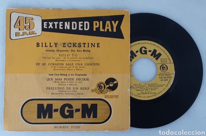 Discos de vinilo: Billy Eckstine Ep Solo tu +4 ( VERSION EXTENDIDA) RARO - Foto 1