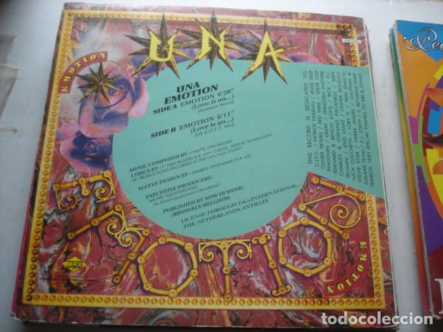 Discos de vinilo: U.N.A.    Emotion (Remixes) - Foto 2
