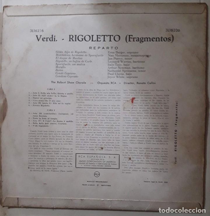 Discos de vinilo: Verdi &lrm;&ndash; Rigoletto Fragmentos - Foto 2