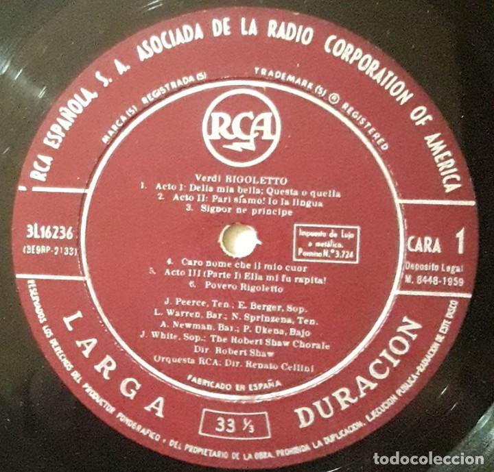Discos de vinilo: Verdi &lrm;&ndash; Rigoletto Fragmentos - Foto 3