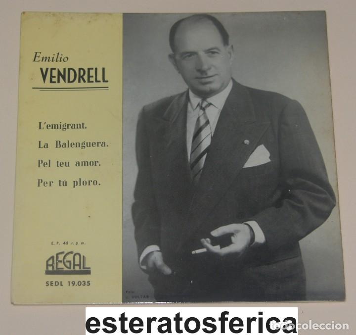 Discos de vinilo: EMILI VENDRELL - LEMIGRANT + 3 - REGAL - Foto 1