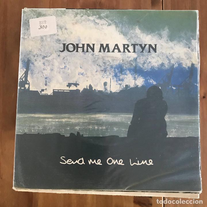 Discos de vinilo: JOHN MARTYN - SEND ME ONE LINE - SINGLE DRO SPAIN 1990 - Foto 1