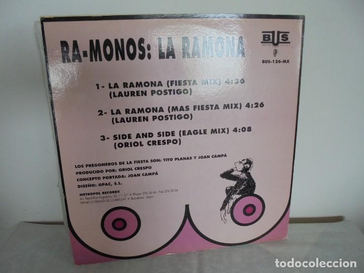 Discos de vinilo: RA-MONOS. ¡LA RAMONA!. MAXISSINGLES VINILLO. URBAN SOUND BARCELONA. METROPOL RECORDS. 1993 - Foto 9 - 199853366