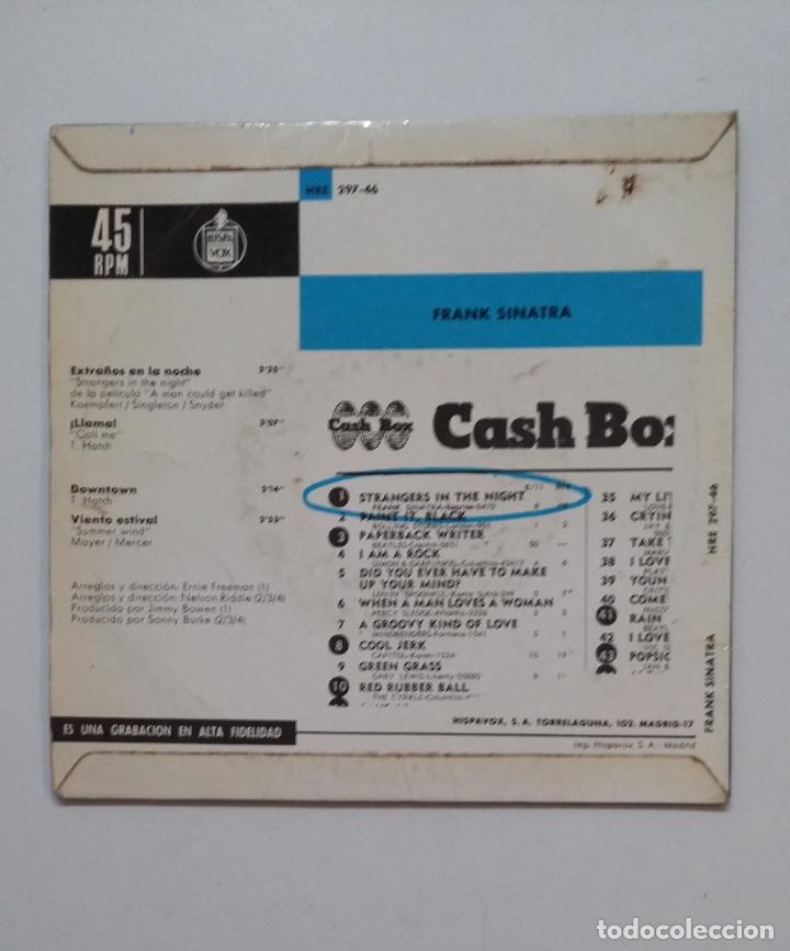Discos de vinilo: Frank Sinatra. Extra&ntilde;os en la noche. EP. TDKDS20 - Foto 2