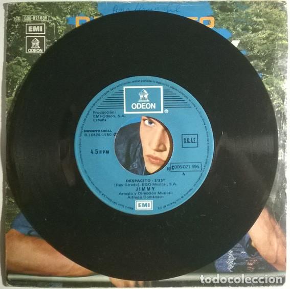 Discos de vinilo: Jimmy. Despacito/ Ven a bailar. Emi-Odeon, Spain 1980 single - Foto 3