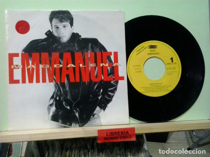 Discos de vinilo: LMV - Emmanuel. Magdalena. Epic 1992, ref. ARIE-3118 -- Single - Foto 1