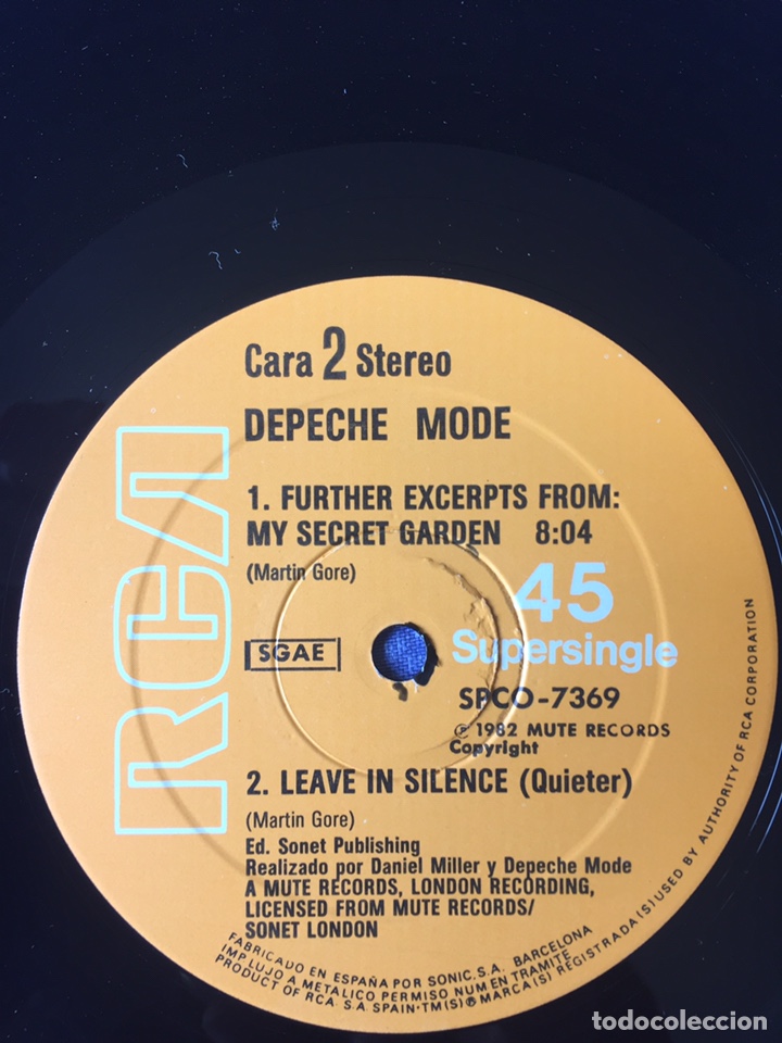 Discos de vinilo: Depeche Mode leave in silence / maxi - Foto 8
