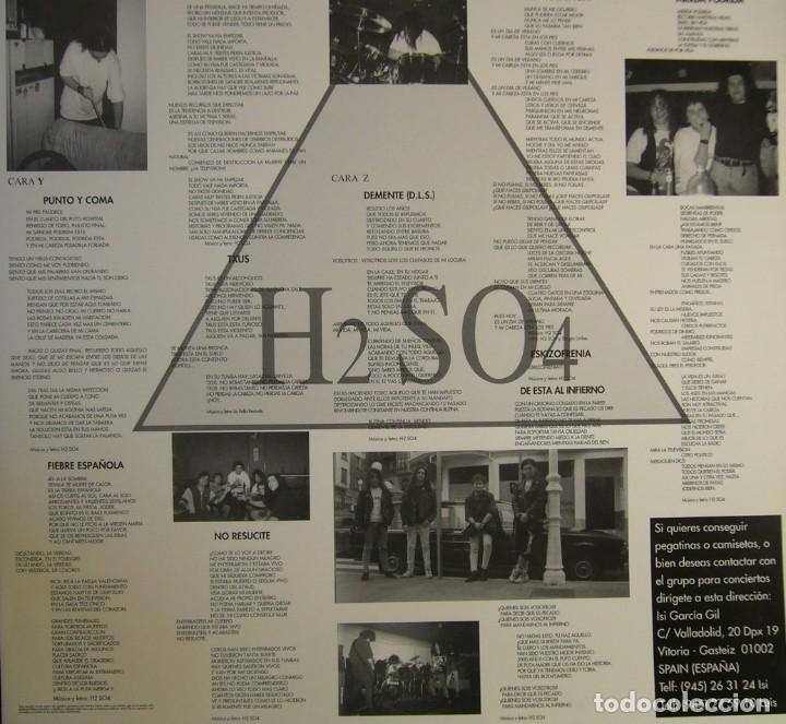 Discos de vinilo: H2 SO4 REALITY SHOW LP 1994 NUEVO con INSERT - Foto 5