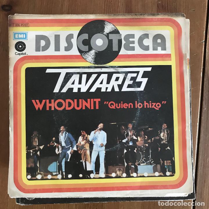 Discos de vinilo: TAVARES - WHODUNIT - SINGLE EMI SPAIN 1977 - Foto 1