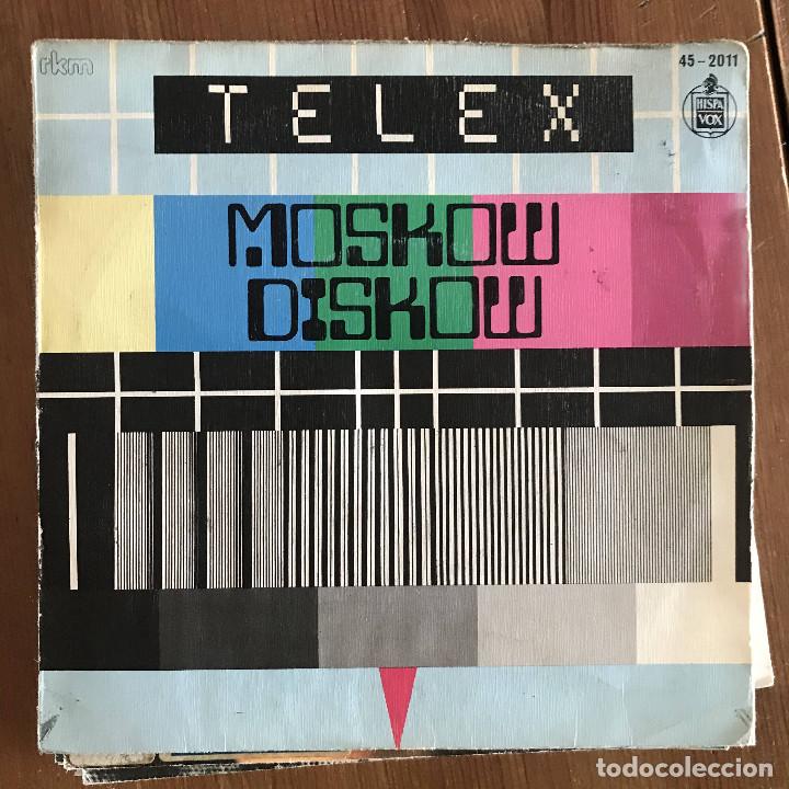 Discos de vinilo: TELEX - MOSKOW DISKOW - SINGLE HISPAVOX SPAIN 1980 - Foto 1