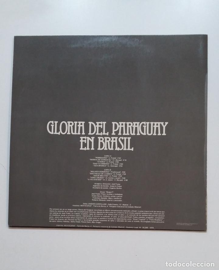 Discos de vinilo: GLORIA DEL PARAGUAY - EN BRASIL - LP - tdkda73 - Foto 2