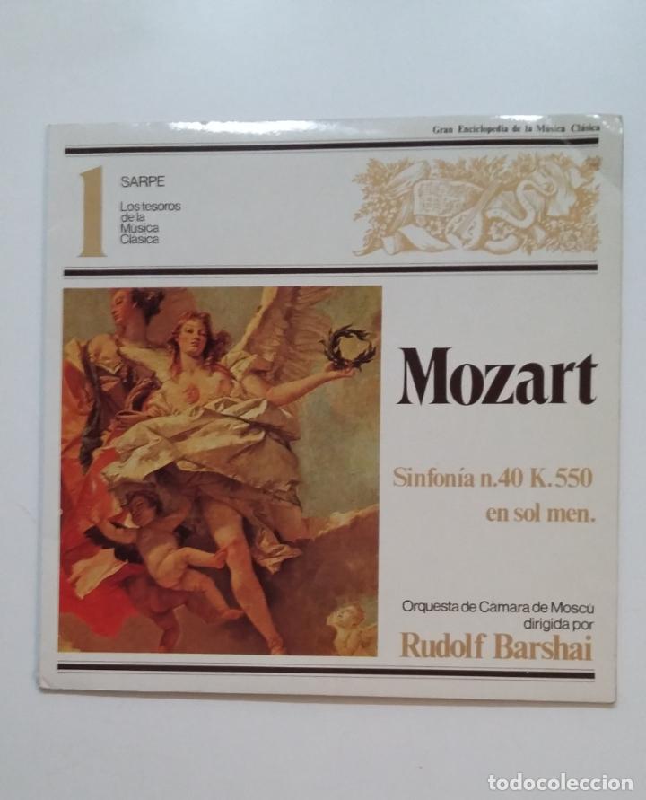 Vinyl-Schallplatten: MOZART SINFONIA N&ordm; 4. K 550. GRAN ENCICLOPEDIA DE LA MUSICA CLASICA SARPE N&ordm; 1. LP. TDKDA73