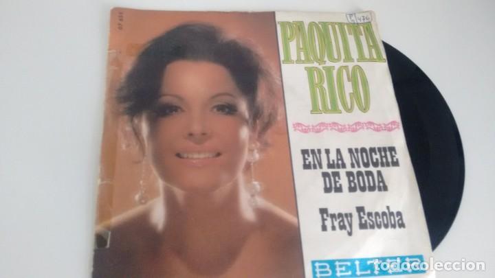 Discos de vinilo: SINGLE  ( VINILO)  -DE  PAQUITA  RICO A&Ntilde;OS 60