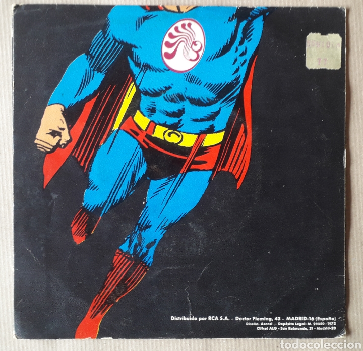Discos de vinilo: CARATULA DEL SINGLE SUPERMAN (SIN DISCO) **tC - Foto 2
