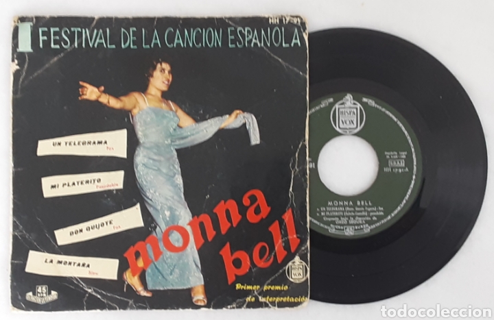 Discos de vinilo: Monna Bell Ep Un telegrama +3 - Foto 1