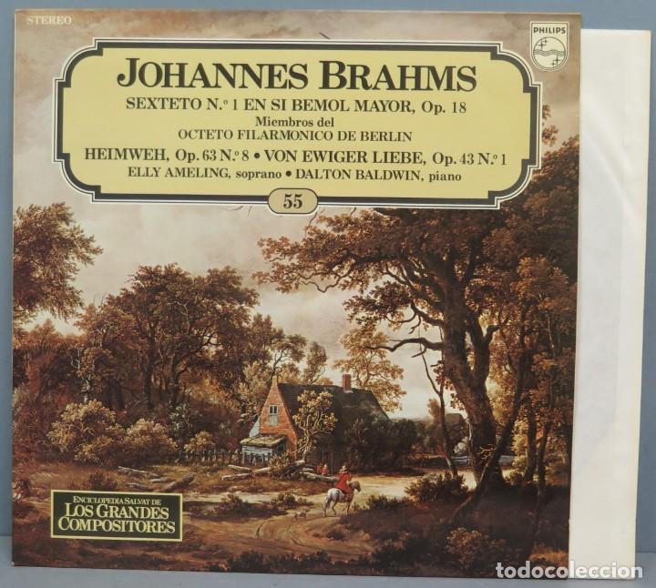 Discos de vinilo: LP. BRAHMS. LOS GRANDES COMPOSITORES 55 - Foto 1