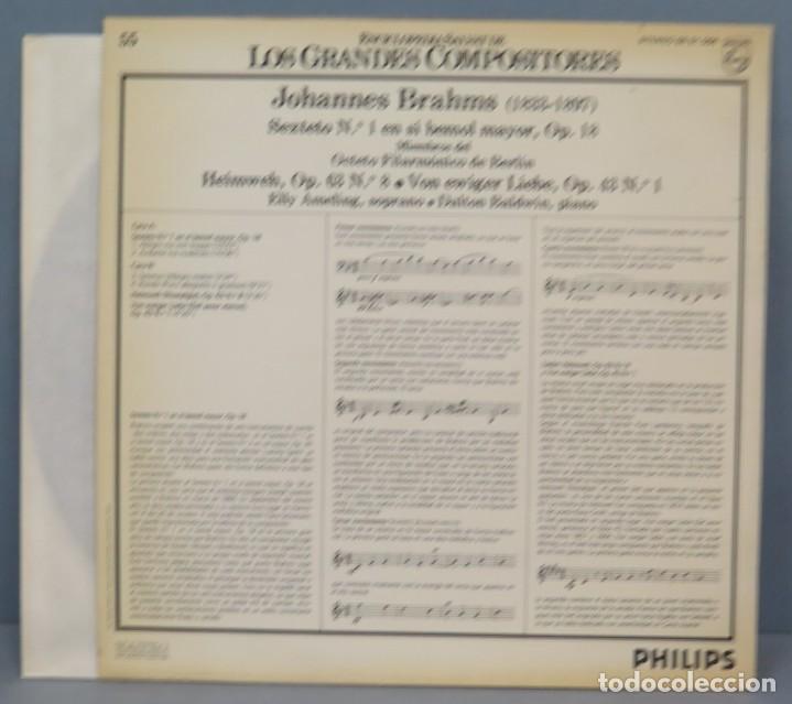 Discos de vinilo: LP. BRAHMS. LOS GRANDES COMPOSITORES 55 - Foto 2