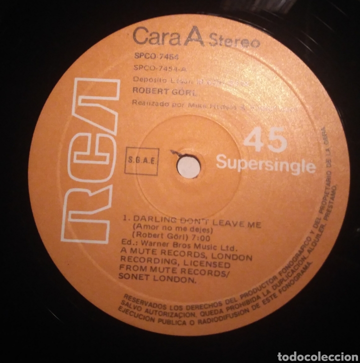 Discos de vinilo: Robert G&ouml;rl - Darling Dont leave me - Foto 3
