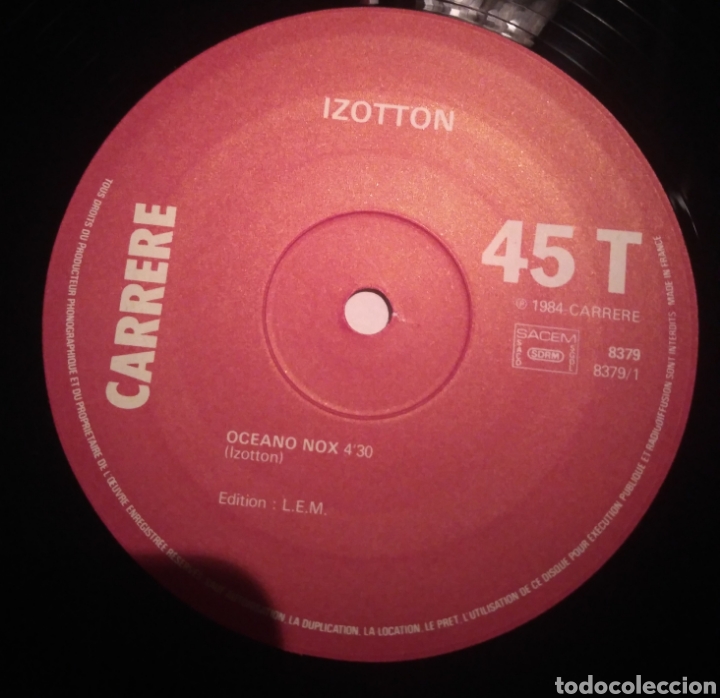 Discos de vinilo: Izotton - Oc&eacute;ano nox - Foto 3