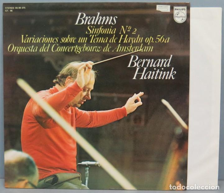 Discos de vinilo: LP. BRAHMS. SINFONIA N&ordm; 1. BERNARD HAITINK - Foto 1