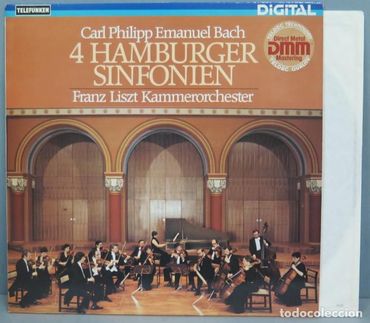 Discos de vinilo: LP. 4 Hamburger Sinfonien. BACH - Foto 1