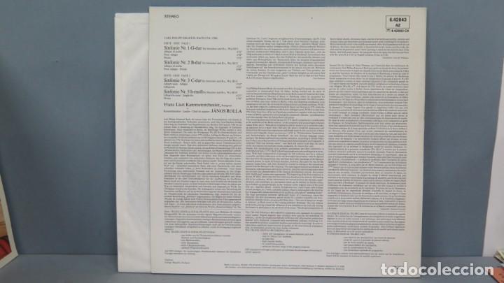 Discos de vinilo: LP. 4 Hamburger Sinfonien. BACH - Foto 2