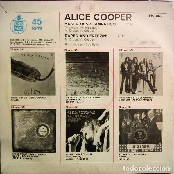 Discos de vinilo: Alice Cooper - Basta ya Sr. simp&aacute;tico - Foto 2