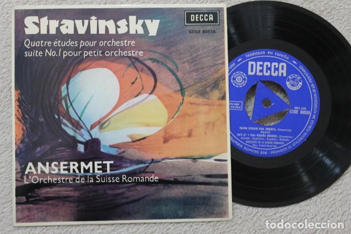 Discos de vinilo: ANSERMET  STRAVINSKY  SINGLE VINYL MADE IN SPAIN 1963 - Foto 1