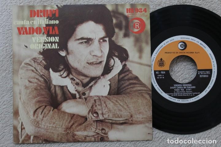 Discos de vinilo: DRUPI  VADO VIA  SINGLE VINYL MADE IN SPAIN 1973 - Foto 1