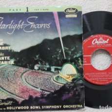 Discos de vinilo: STARLIGHT ENCORES THE HOLLYWOOD BOWL SYMPHONY ORCHESTRA SINGLE VINYL MADE IN SPAIN 1959. Lote 200096628