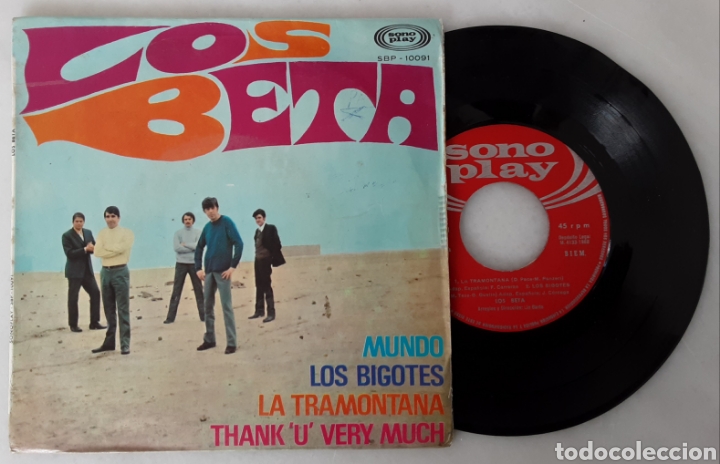 Discos de vinilo: Los Beta Ep Mundo +3 - Foto 1