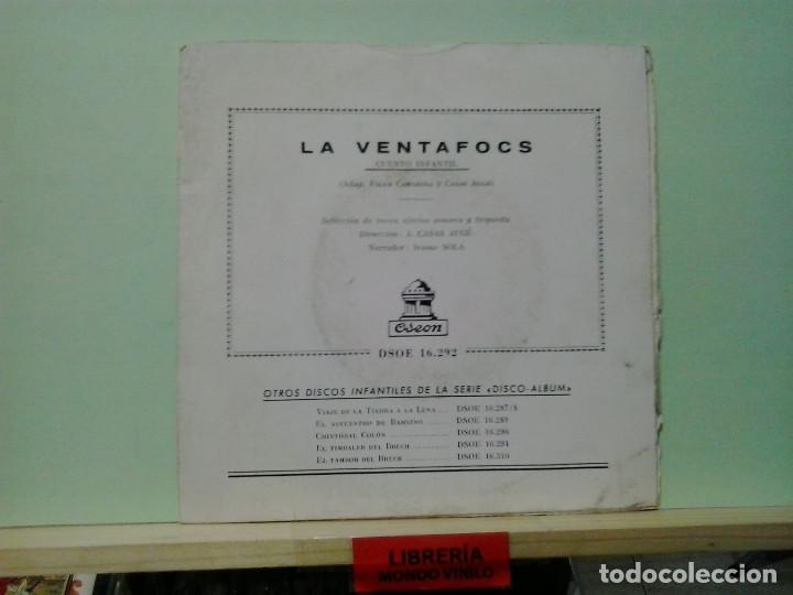 Discos de vinilo: LMV - La ventafocs, cuento infantil. Odeon 1959, ref. DSOE 16.292  -- Single - Foto 2