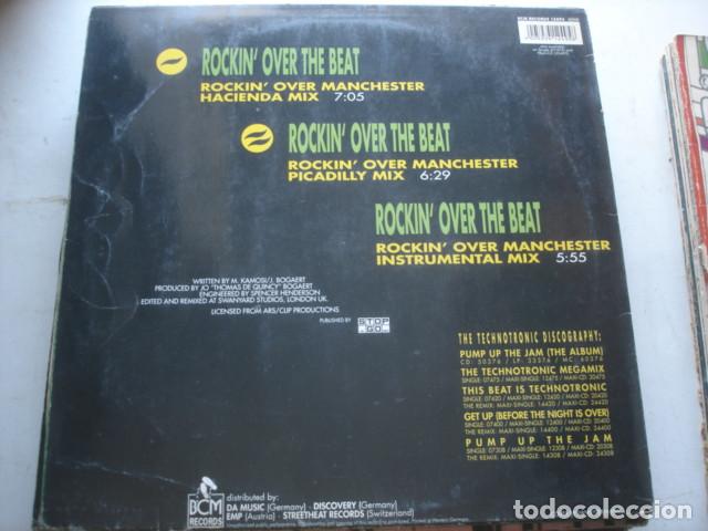 Discos de vinilo: Technotronic Featuring Ya Kid K    Rockin Over The Beat - Foto 2