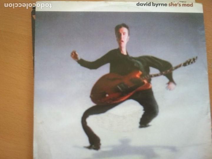 Discos de vinilo: David Byrne Shes Mad SINGLE 1990 - Foto 1