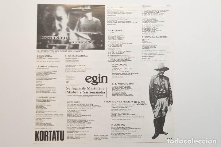 Discos de vinilo: KORTATU PRIMER LP EDICION FRANCESA - Foto 4