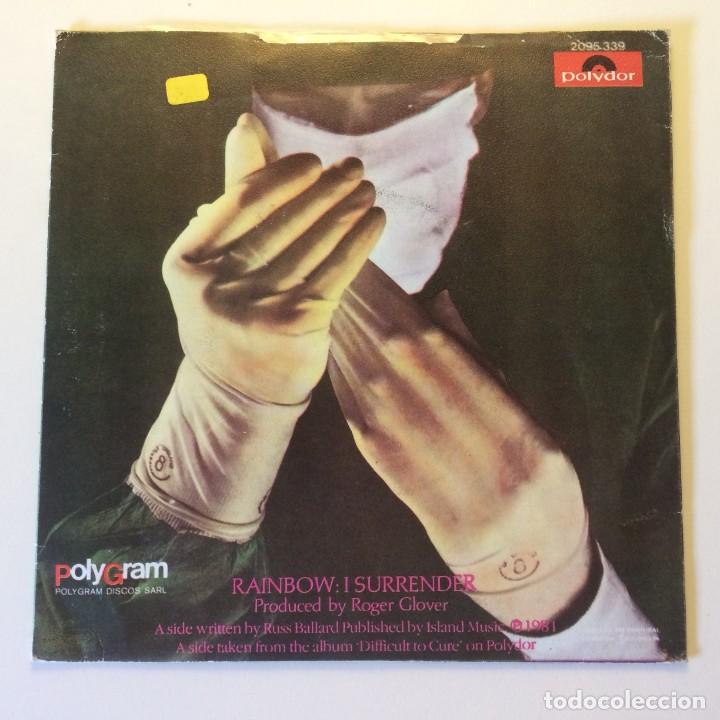 Discos de vinilo: Rainbow &ndash; I Surrender / Maybe Next Time PORTUGAL 1981 POLYDOR - Foto 2