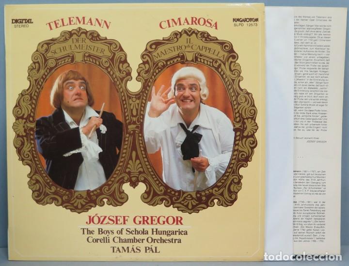 Discos de vinilo: LP. Telemann. Cimarosa. J&oacute;zsef Gregor - Foto 1
