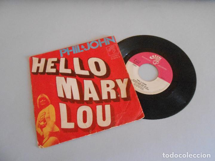 Discos de vinilo: PHIL JOHN - HELLO MARY LOU - 1972 - Foto 1