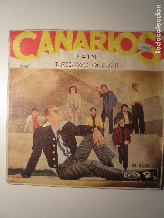 Discos de vinilo: Canarios Pain / Three-two-one-ah! 1969 - Foto 1
