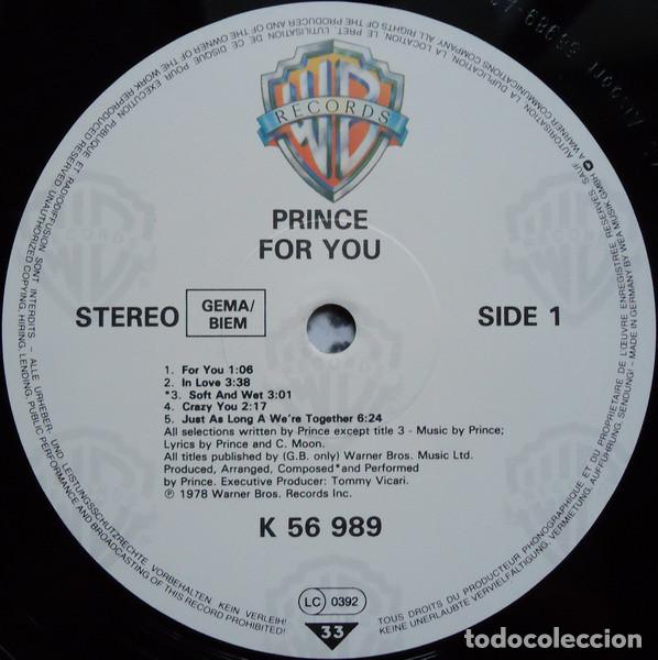 Discos de vinilo: Prince - For you - Foto 3