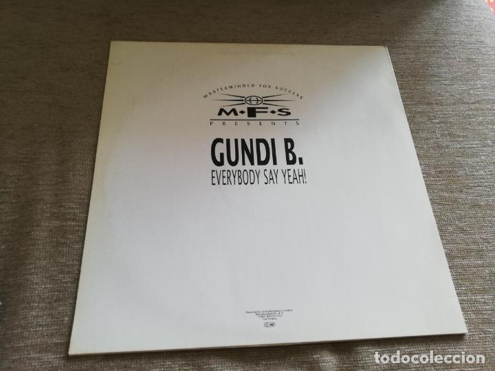 Discos de vinilo: Gundi B. - everybody say yeah! . maxi - Foto 2