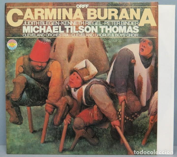 Discos de vinilo: LP. CARL OFF. CARMINA BURANA. TILSON THOMAS - Foto 1