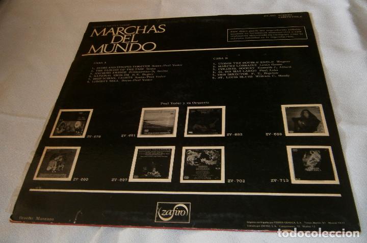 Discos de vinilo: LP Marchas del mundo Paul Yoder y su orquesta a&ntilde;o 1973 - Foto 2