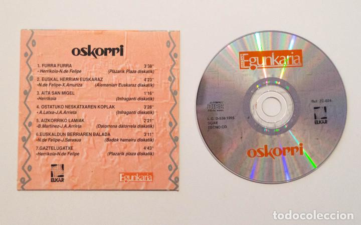 Discos de vinilo: OSKORRI CD SINGLE EGUNKARIA - Foto 2